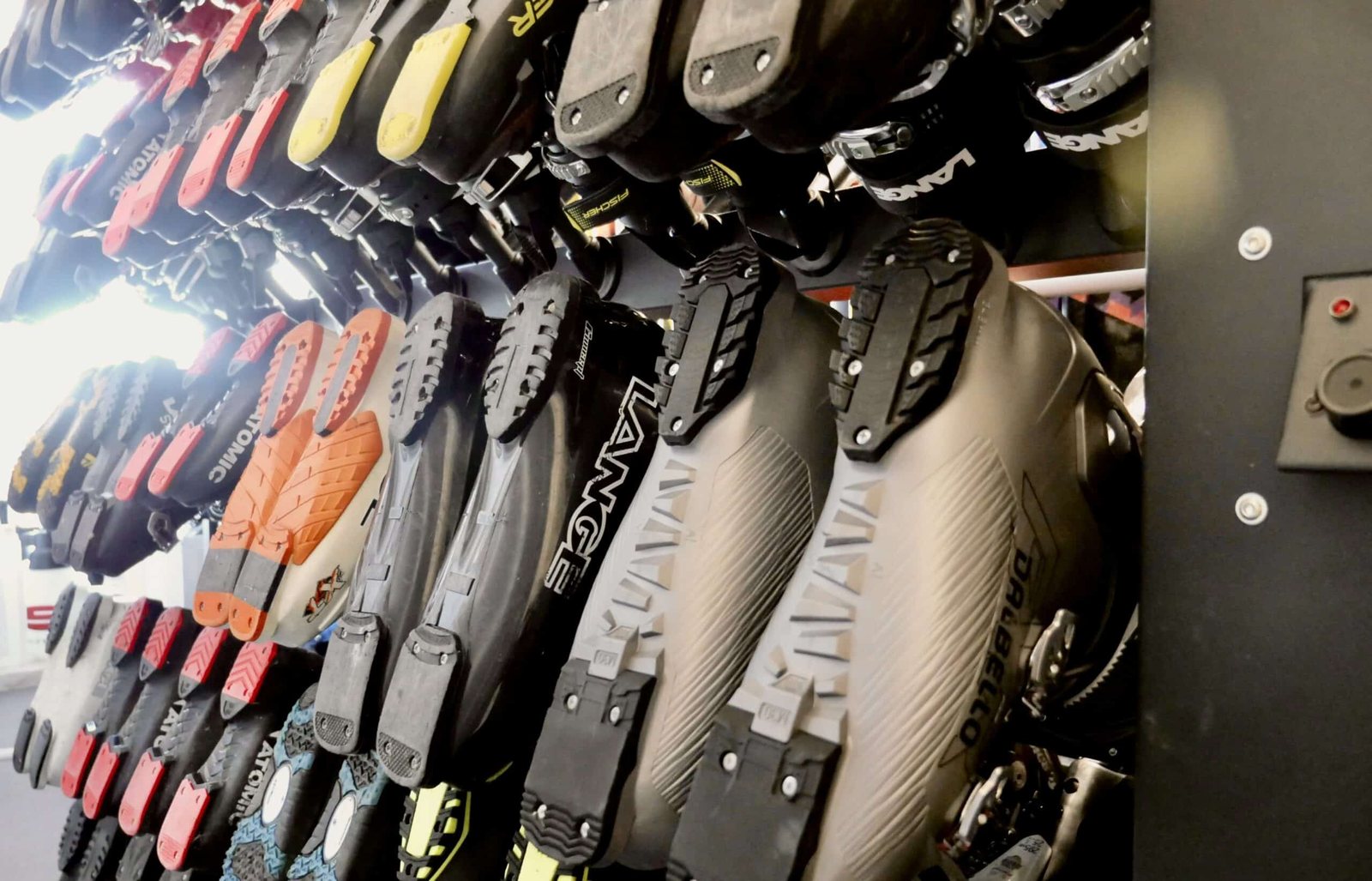 Schuhe auf dem Trockner